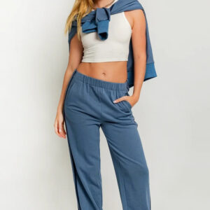 Track Pants Straight Leg Athletic Joggers Wholesale Boutique Pants