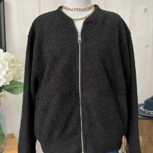 Oversized Cozy Teddy Bear Sherpa Zip Up Boutique Jacket